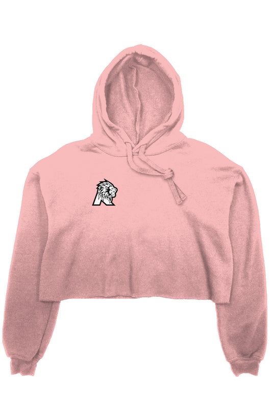 Roar crop fleece hoodie